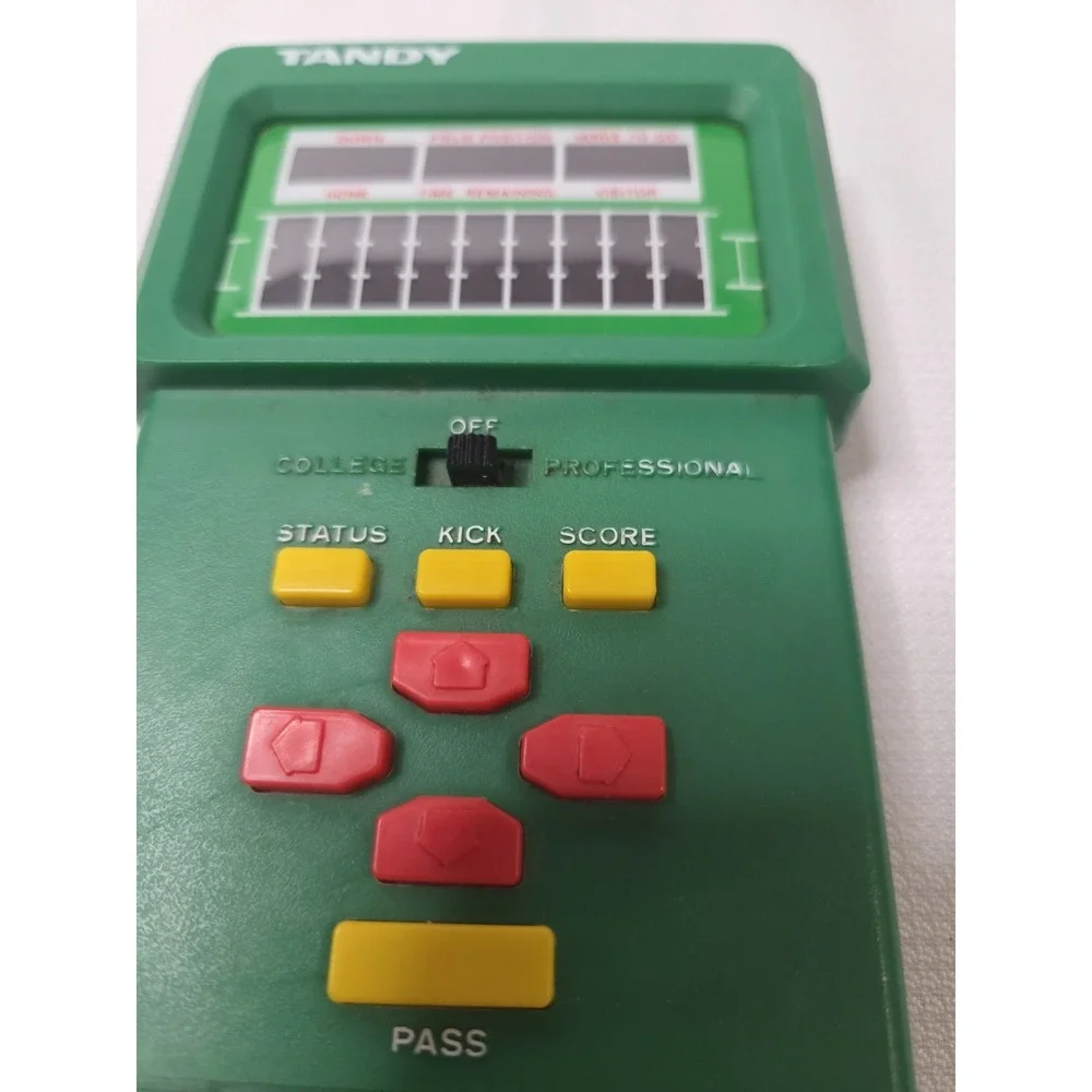 Vintage Tandy Electronic Football & Golf Handheld Games Lot 1980s TESTED WORKS